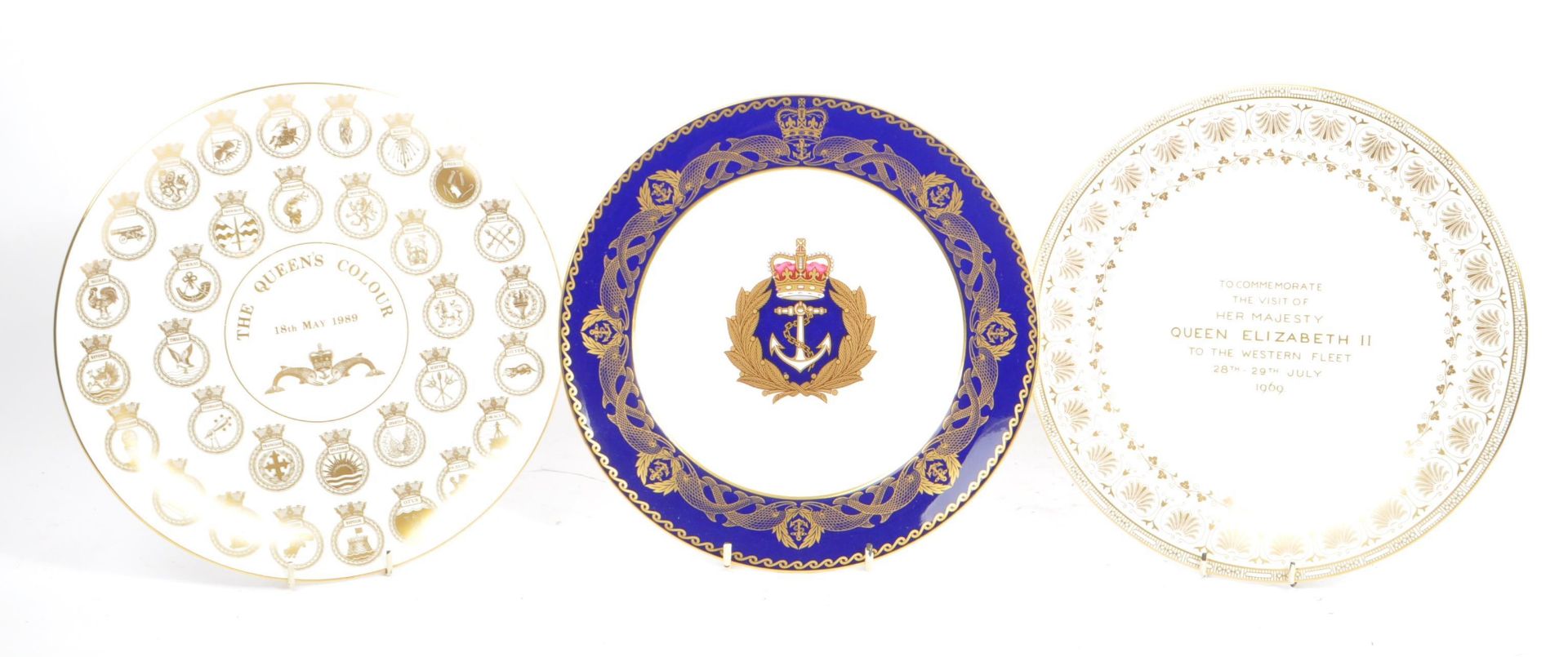 COLLECTION OF THREE PORCELAIN COMMEMORATIVE DISPLAY PLATES