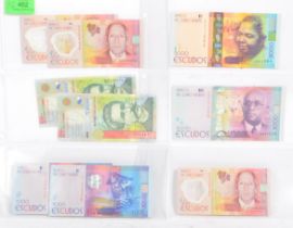 COLLECTION BANCO DE CABO VERDE BANK NOTES - 2007 & 2014