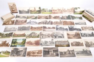 COLLECTION OF MID 20TH CENTURY UK COUNTRY HOUSE POSTCARDS