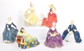 COLLECTION OF MID 20TH CENTURY ROYAL DOULTON CERAMIC LADIES