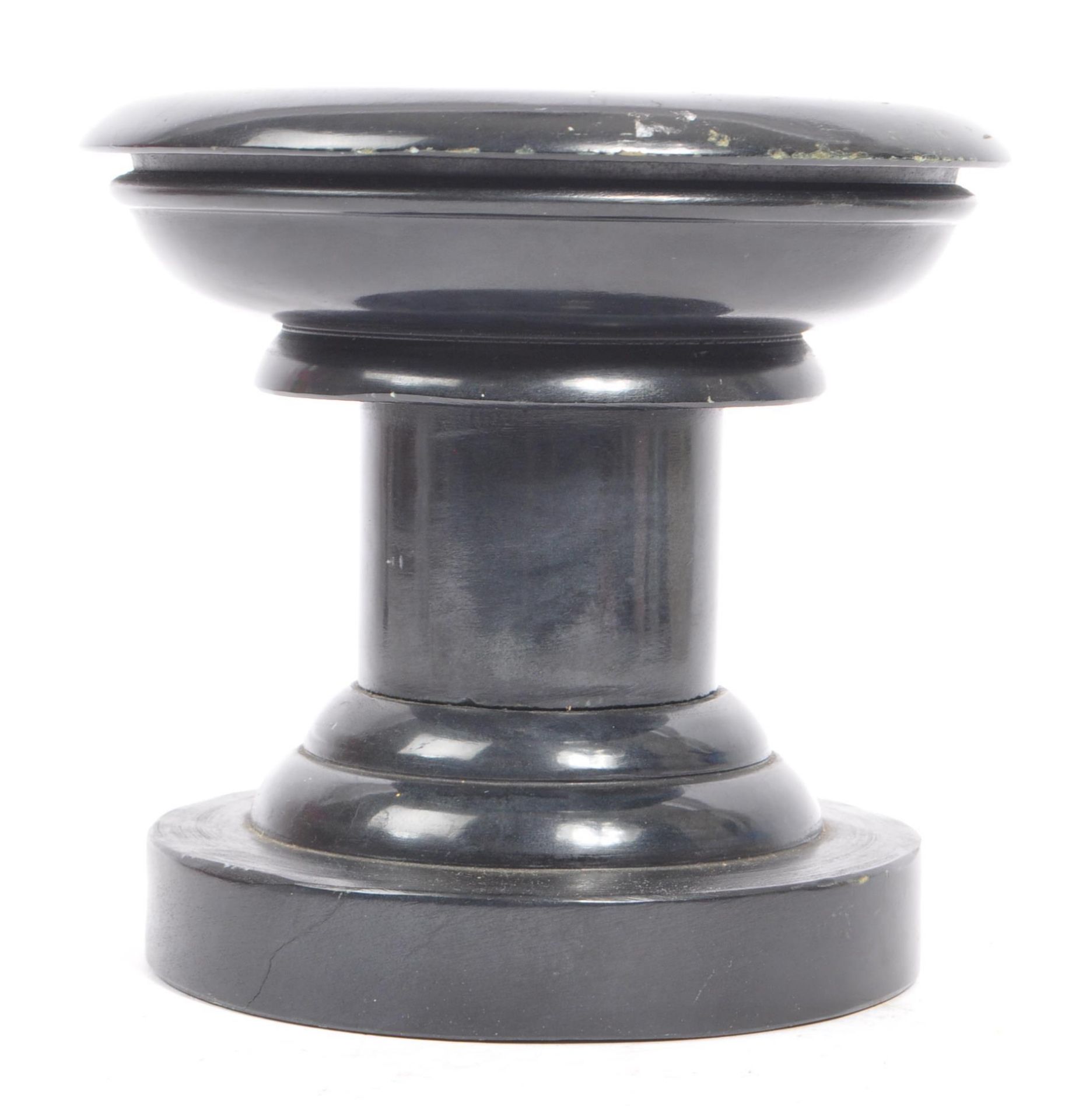 EARLY 20TH CENTURY BLACK MARBLE GARNITURE URN - Image 2 of 6