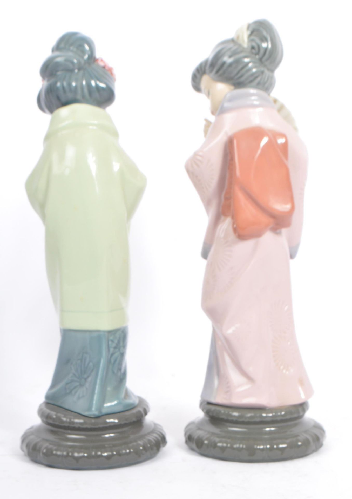 LLADRO - COLLECTION OF FOUR VINTAGE PORCELAIN GEISHA GIRL - Image 3 of 10