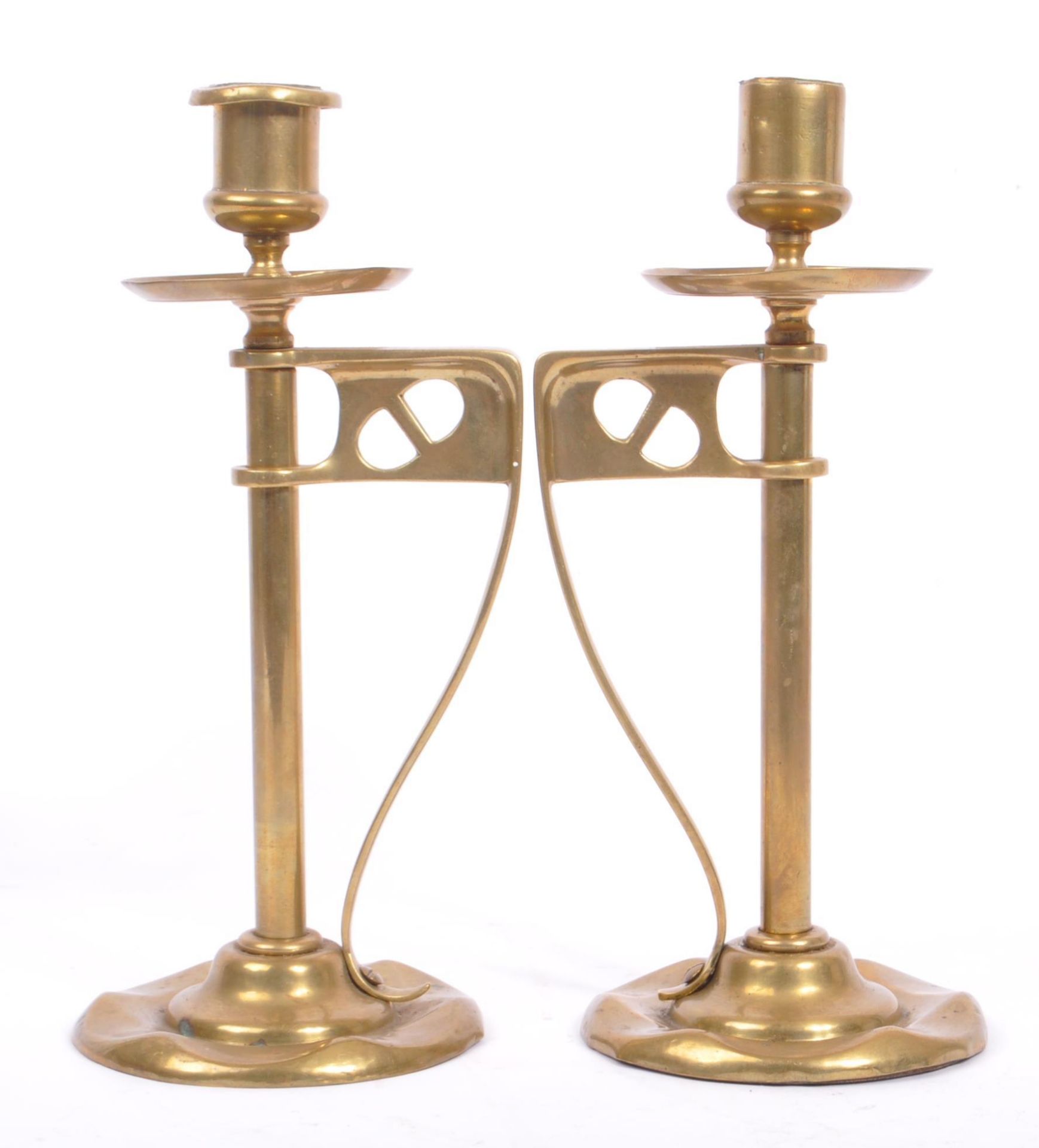 EARLY 20TH CENTURY ARTS & CRAFTS / ART NOUVEAU CANDLESTICKS - Image 3 of 7