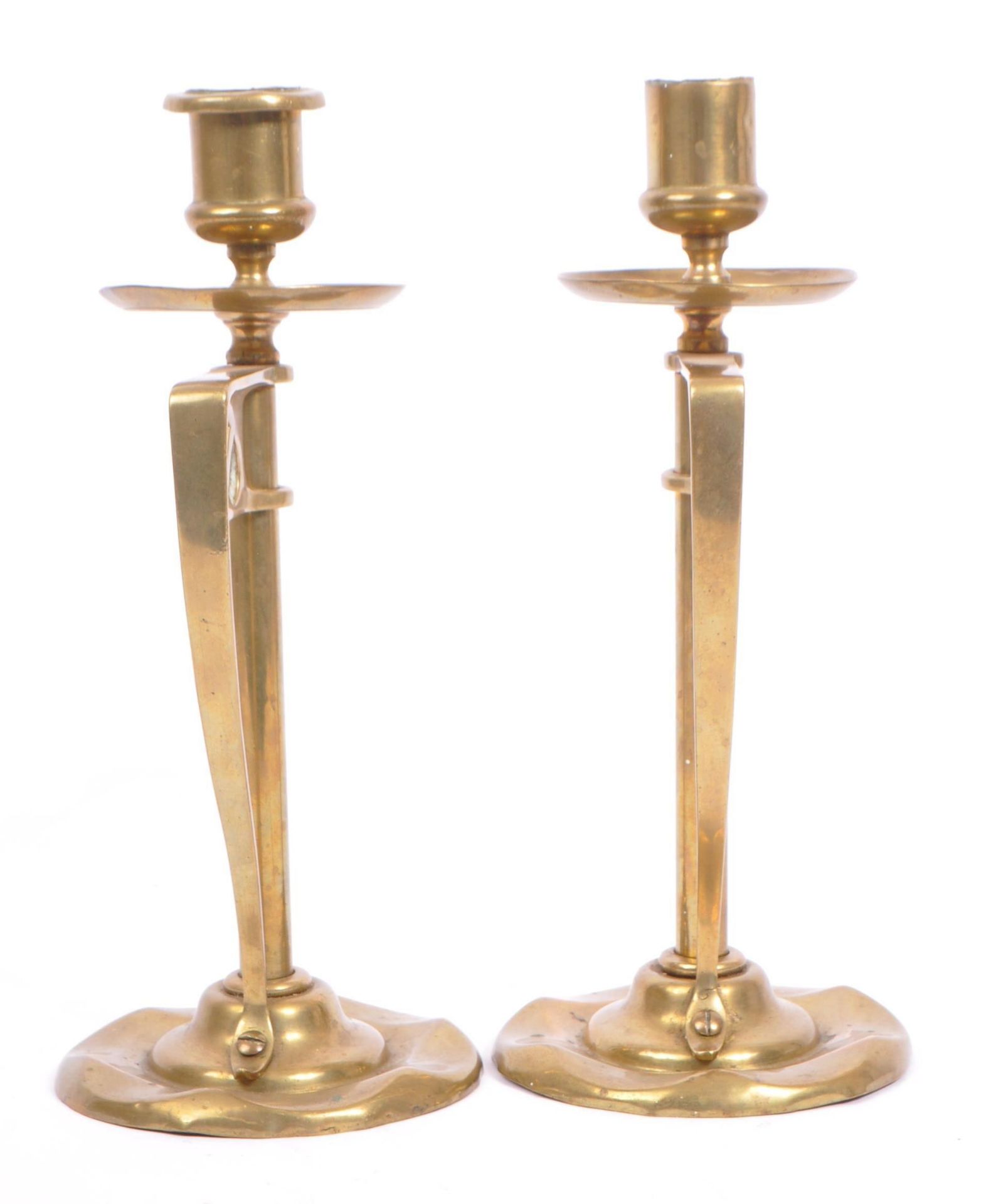 EARLY 20TH CENTURY ARTS & CRAFTS / ART NOUVEAU CANDLESTICKS - Image 2 of 7