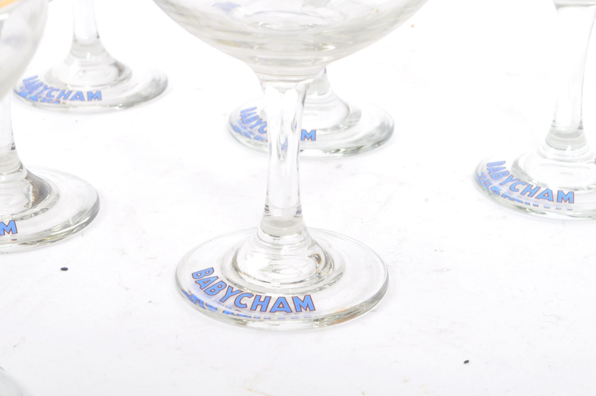 BABYCHAM - COLLECTION OF MID CENTURY COUPE GLASSES - Image 4 of 5