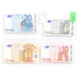 FOUR GERMAN UNCIRCULATED BANK NOTES - 2002