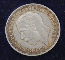 1935 KING GEORGE V .500 SILVER CROWN COIN