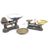 PAIR VINTAGE SCALES & WEIGHTS