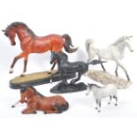 BESWICK - COLLECTION OF PORCELAIN HORSE FIGURINES