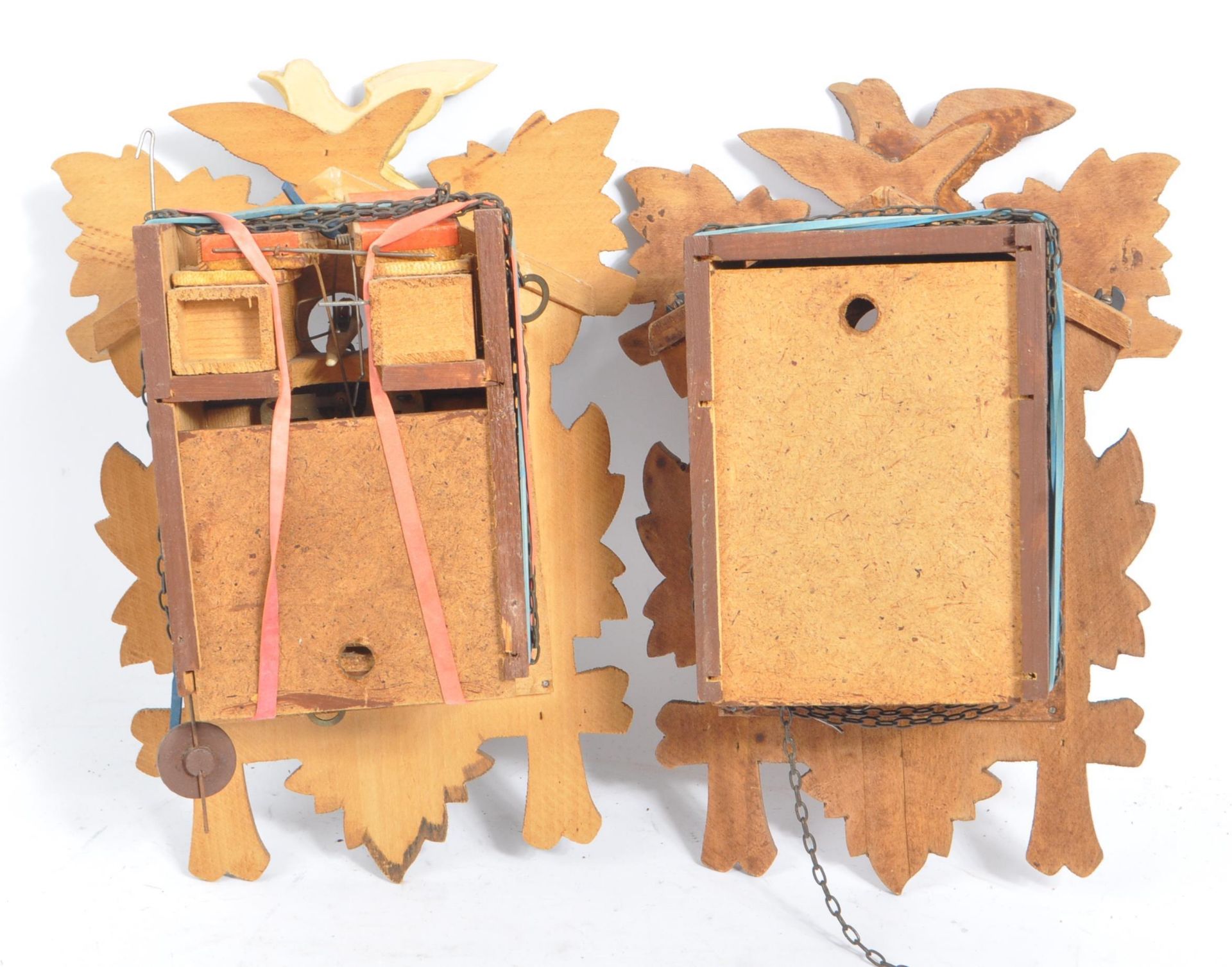 THREE MID 20TH CENTURY GERMAN BLACK FOREST CUCKOO CLOCKS - Image 4 of 12