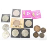 COLLECTION OF UK & USA COMMEMORATIVE CROWNS & COINS
