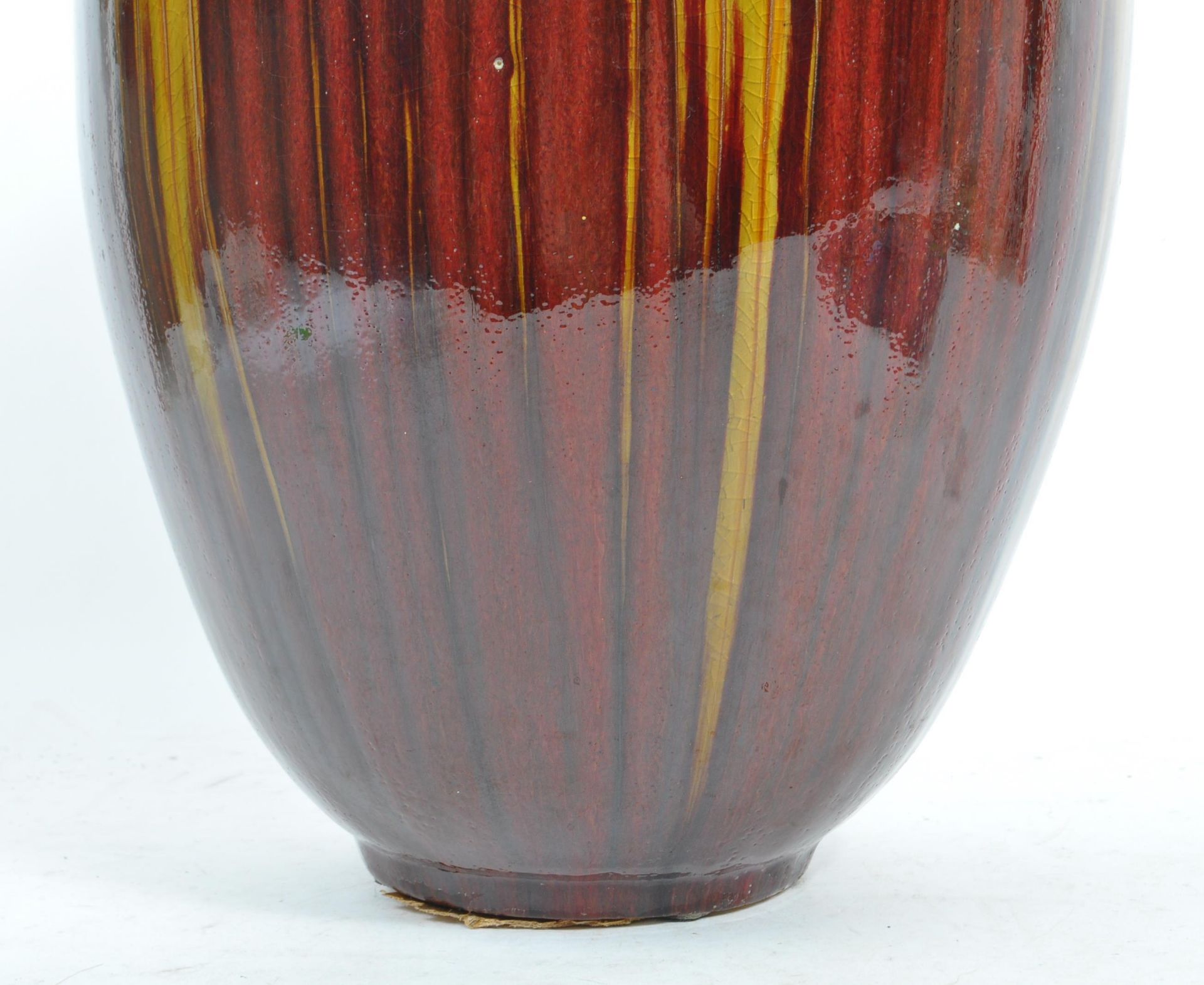 LARGE 20TH CENTURY STUDIO ART POTTERY DRIP GLAZE VASE - Bild 6 aus 7