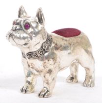 VINTAGE MID 20TH CENTURY FRENCH BULLDOG PIN CUSHION