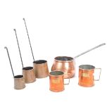 COLLECTION OF 20TH CENTURY COPPER SHOP MEASURES
