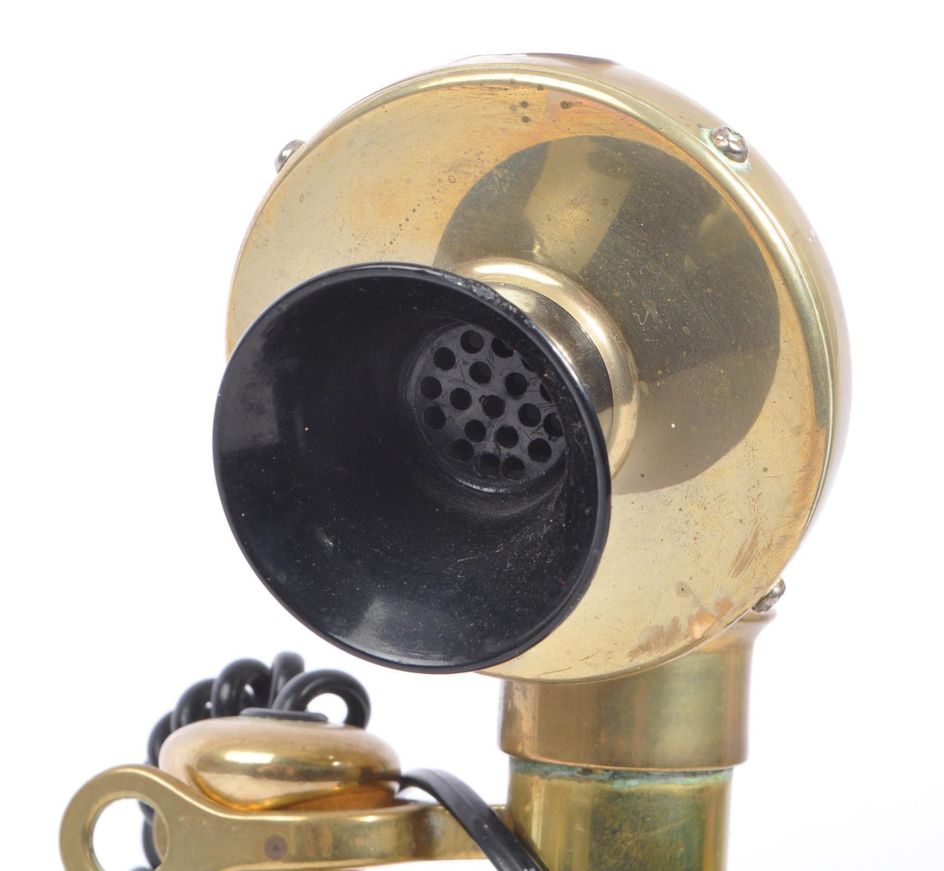 20TH CENTURY BRASS BAKELITE CANDLESTICK TELEPHONE - Image 6 of 6