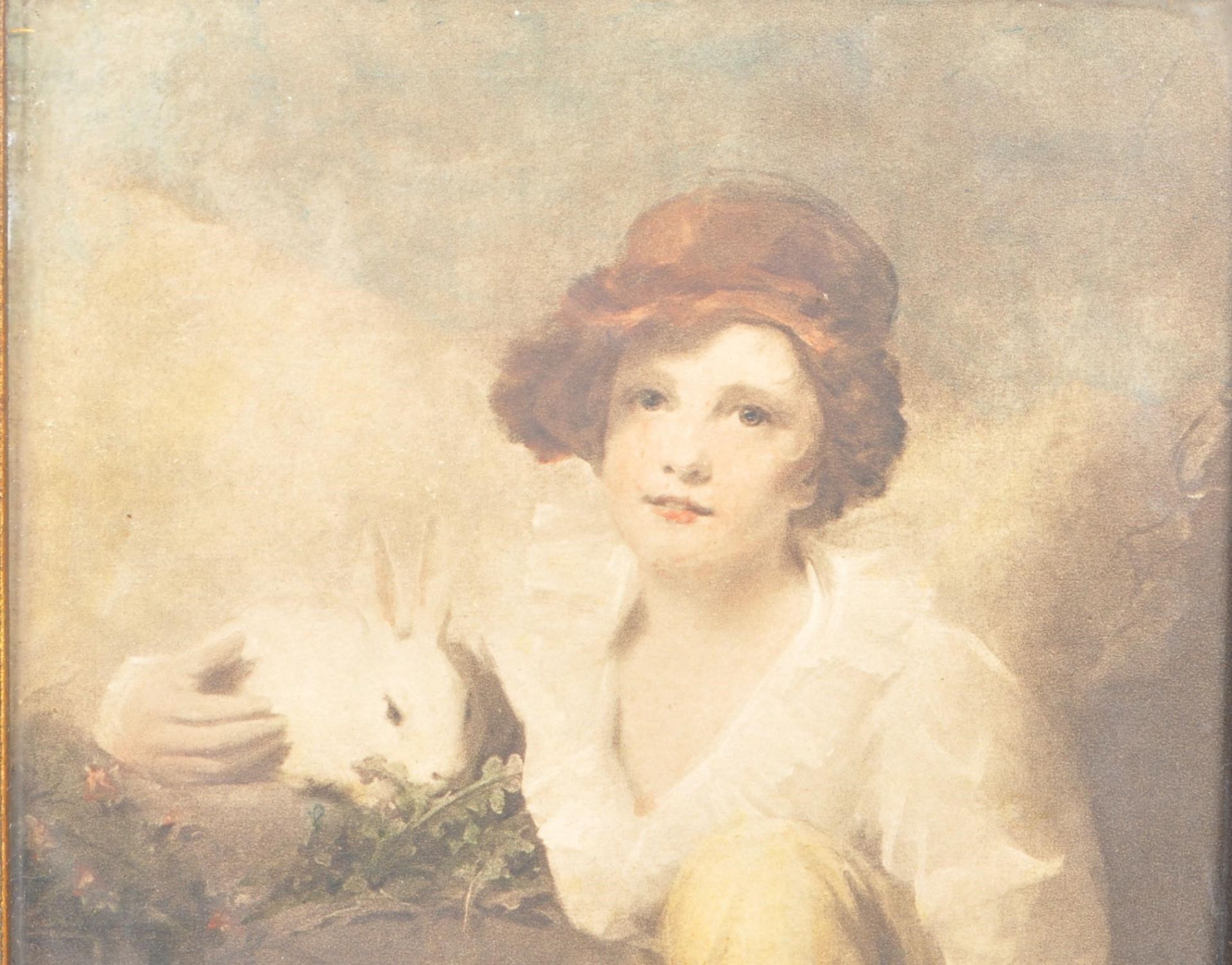 AFTER HENRY RAEBURN (1756-1823) - BOY WITH RABBIT ENGRAVING - Image 2 of 5