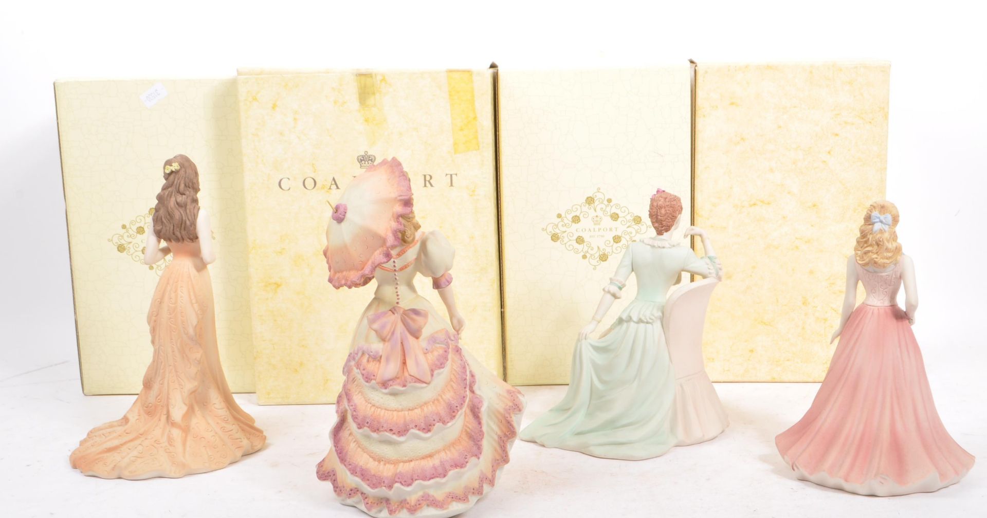 COALPORT - COLLECTION OF FOUR PORCELAIN FEMALE FIGURINES - Image 6 of 7