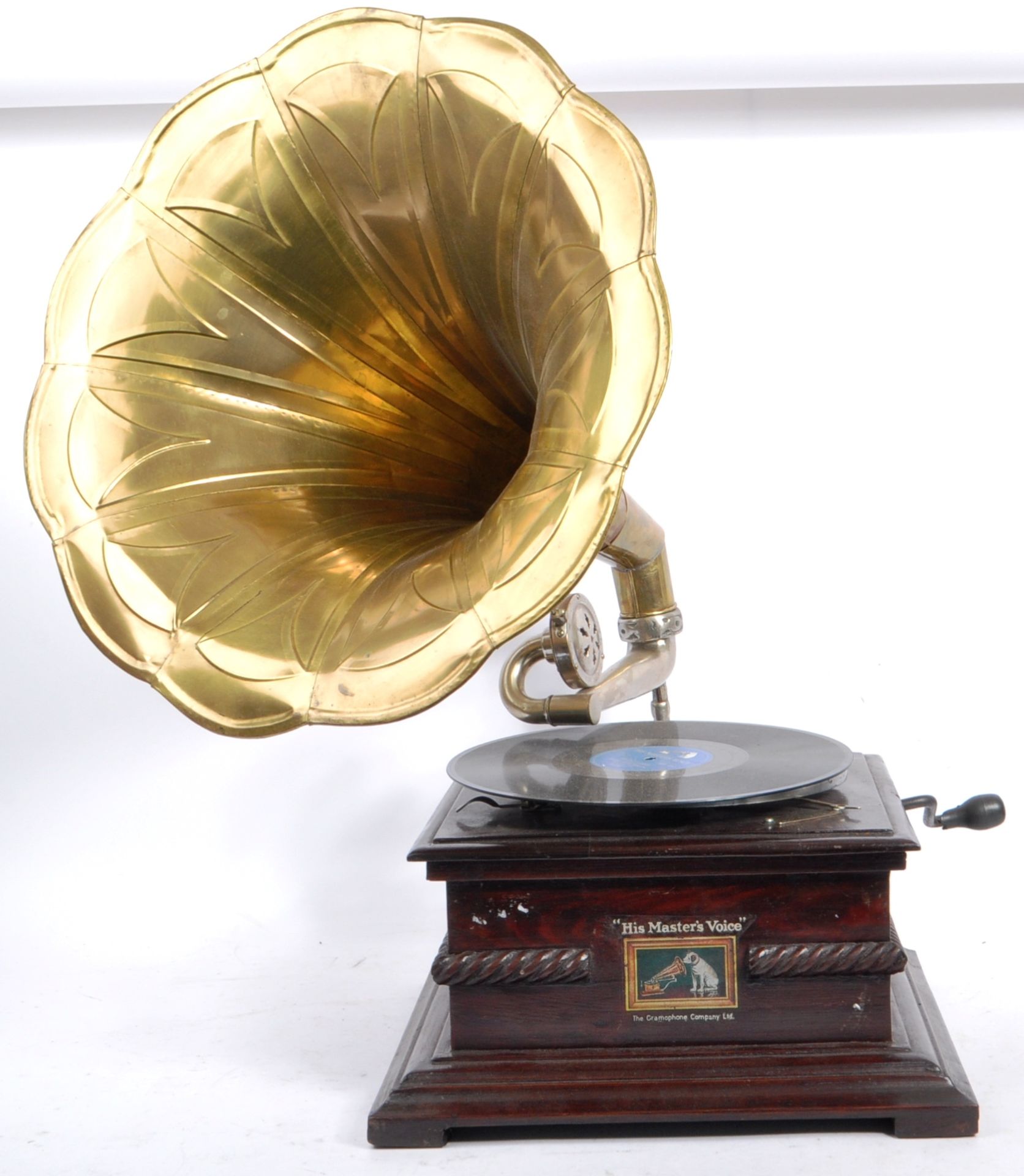 EARLY 20TH CENTURY HIS MASTER'S VOICE GRAMOPHONE