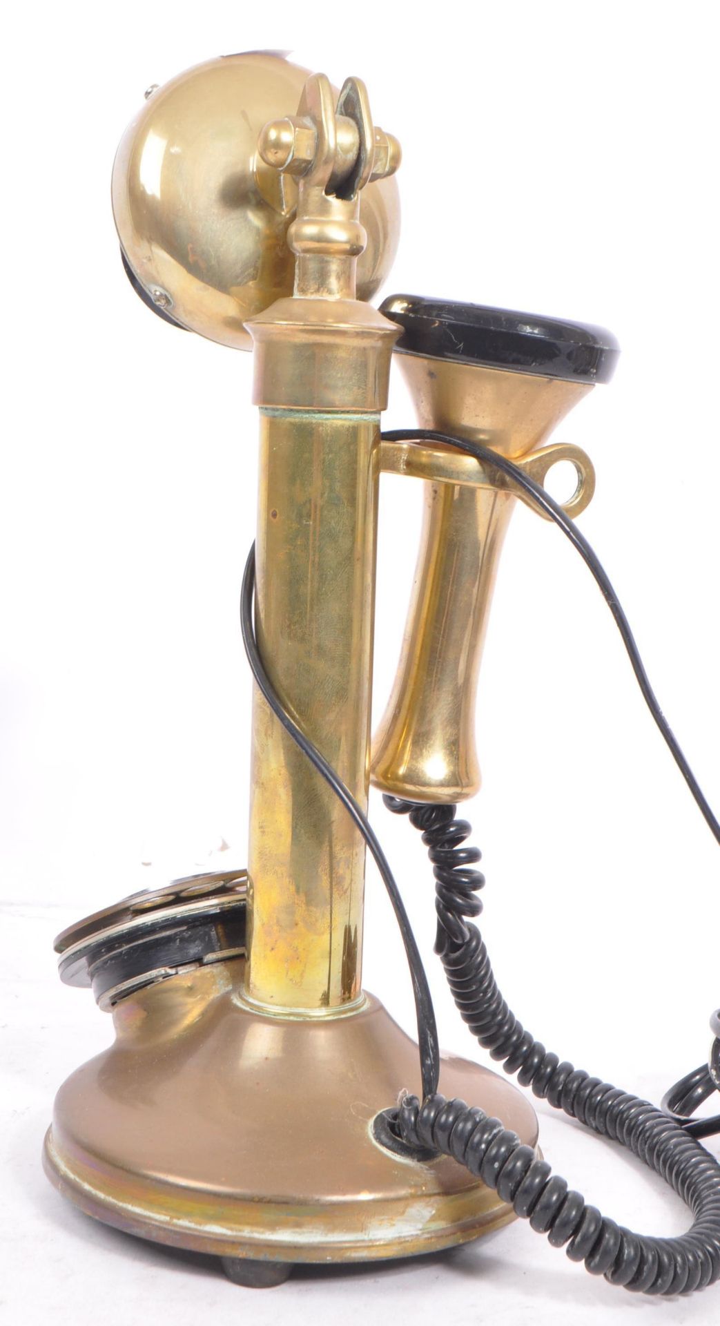 20TH CENTURY BRASS BAKELITE CANDLESTICK TELEPHONE - Image 3 of 6