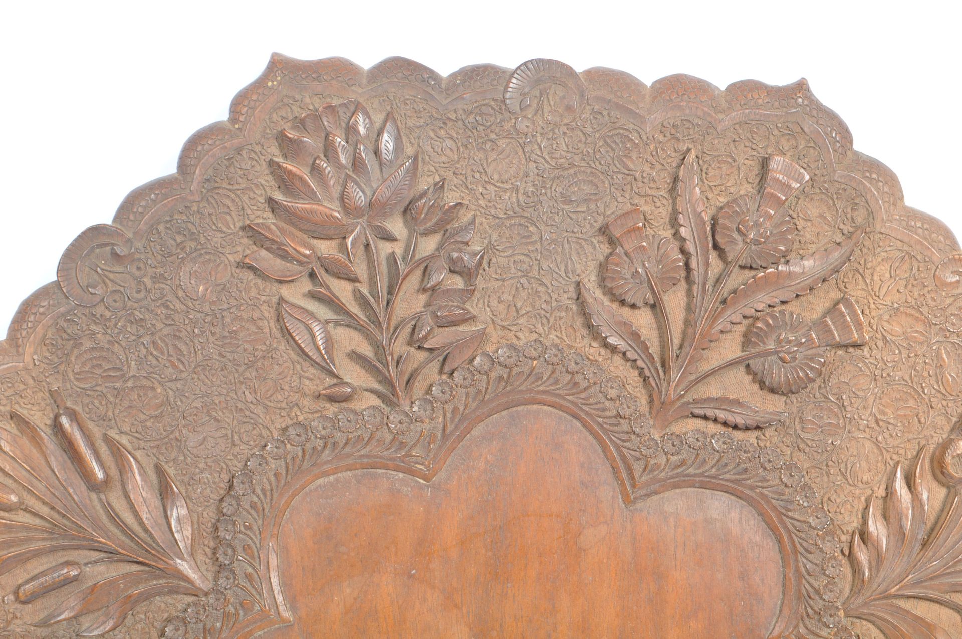 VINTAGE 20TH CENTURY BURMESE CARVED TABLE TOP - Image 2 of 6