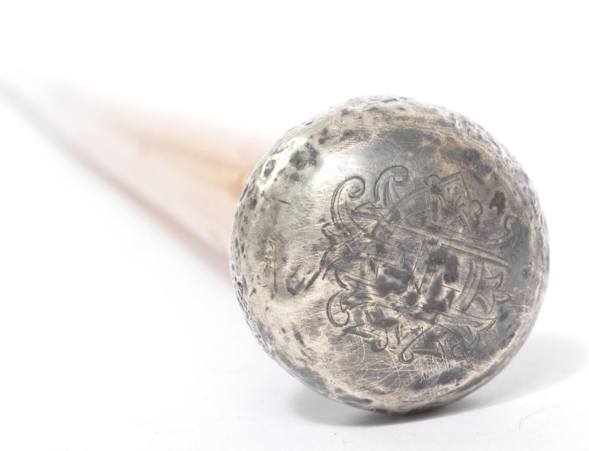 HALLMARKED SILVER TOPPED MAPLE WALKING CANE - Image 4 of 7