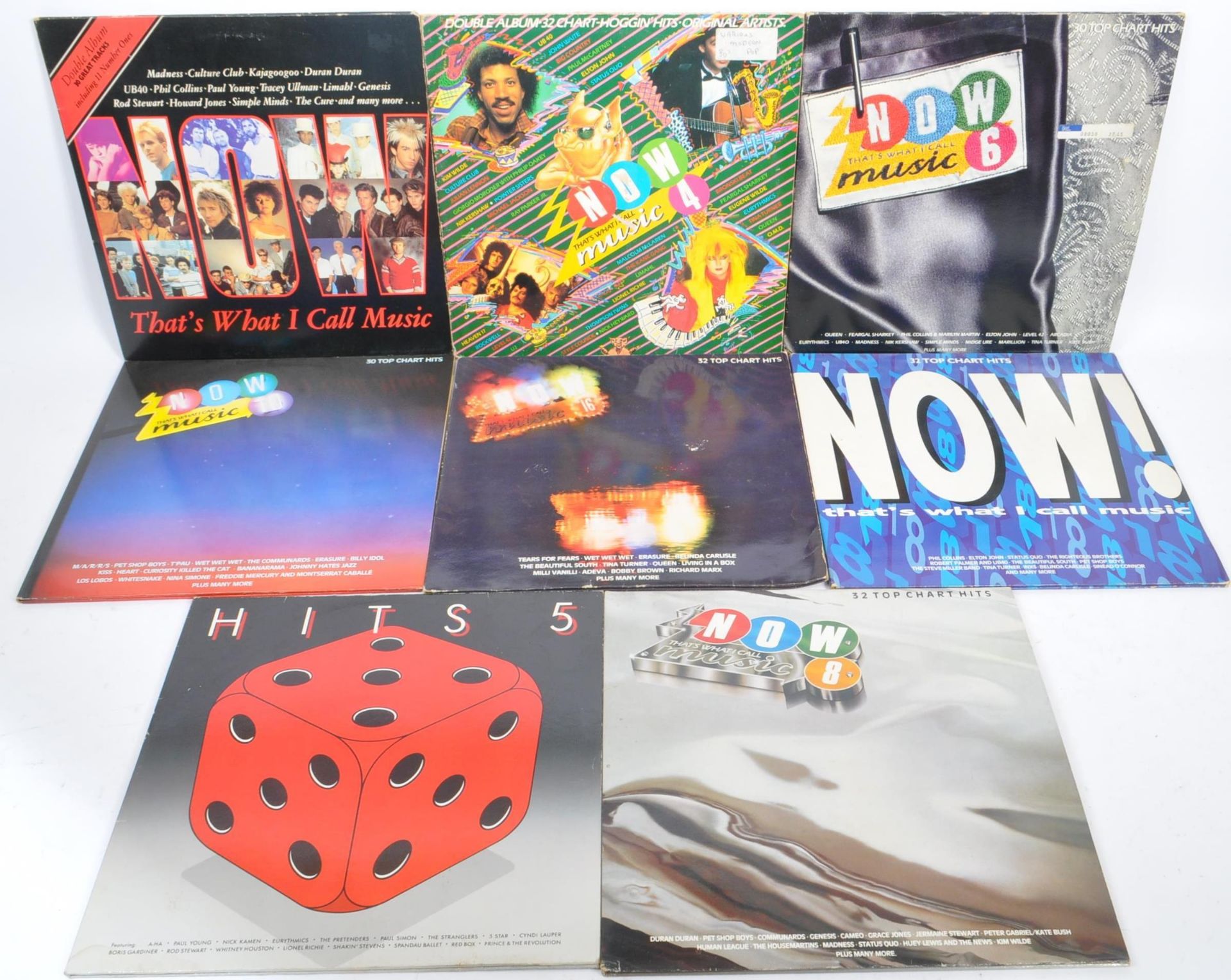 COLLECTION OF NOW THATS WHAT I CALL MUSIC VINYL ALBUM RECORDS
