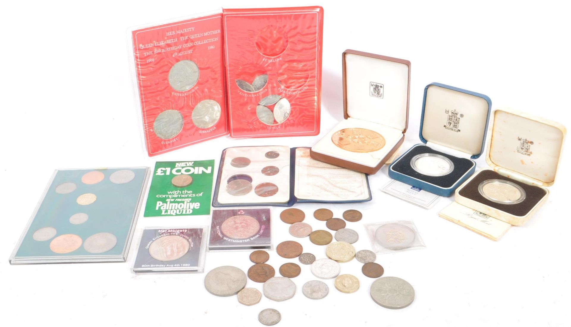 ASSORTMENT OF UK PROOF & NON PROOF SILVER & NON COINS SETS