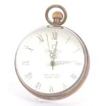 OMEGA SWITZERLAND 19TH CENTURY GLASS & BRASS DESK CLOCK