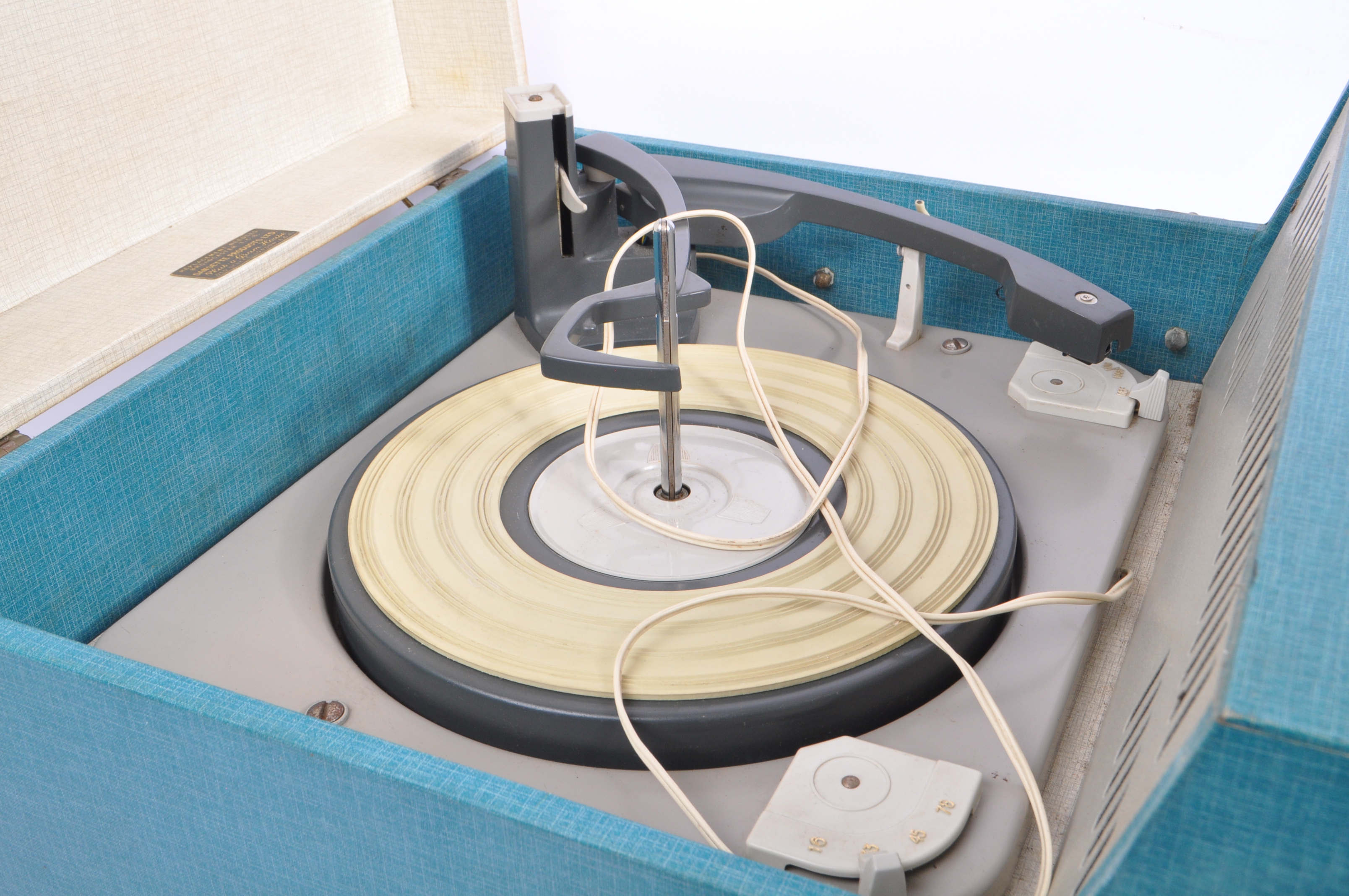 DANSETTE AUDIO - BRITISH MADE MID CENTURY RECORD PLAYER - Image 3 of 7