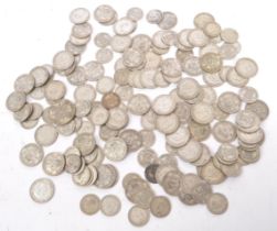 COLLECTION PRE 1946 BRITISH SIXPENCE & SHILLING COINS