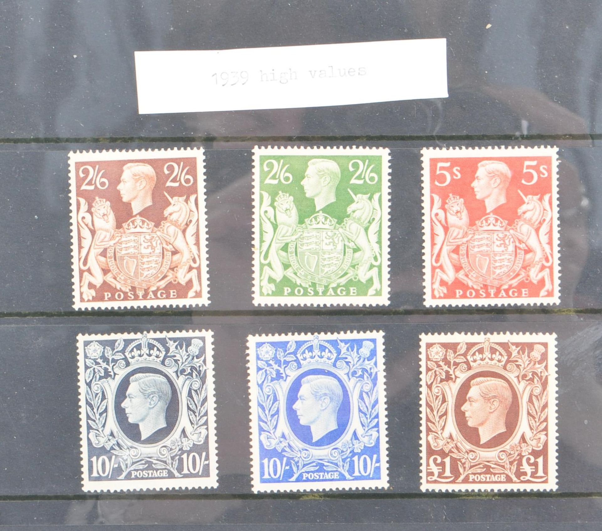 KING GEORGE VI BRITISH POSTAGE STAMPS