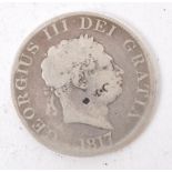 GEORGE III 1817 SILVER HALF CROWN COIN
