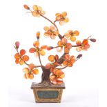 EARLY 20TH CENTURY 1920S AGATE TREE OF LIFE
