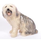 A 1970S CERAMIC BESWICK STYLE OLD ENGLISH SHEEPDOG FIGURINE