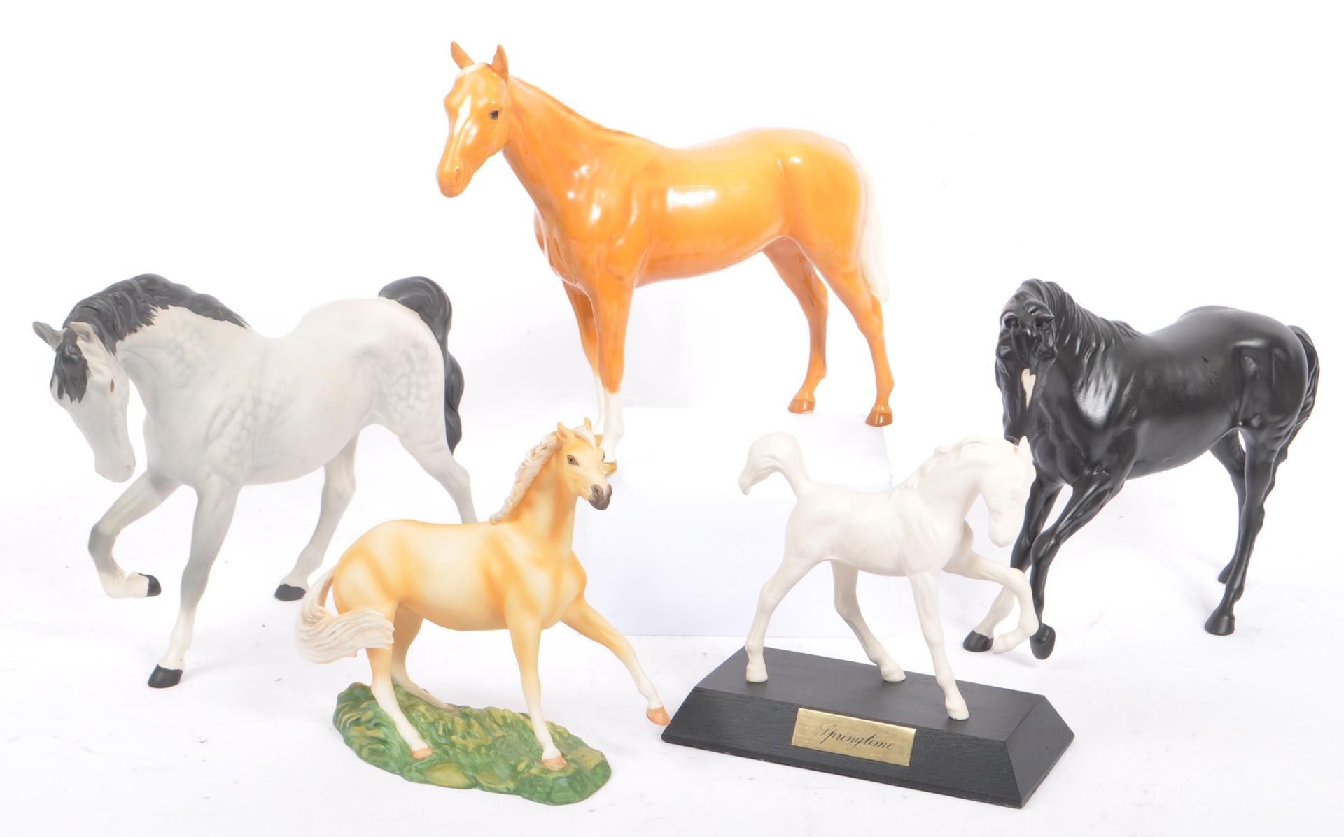 BESWICK - COLLECTION OF THREE PORCELAIN CHINA HORSES