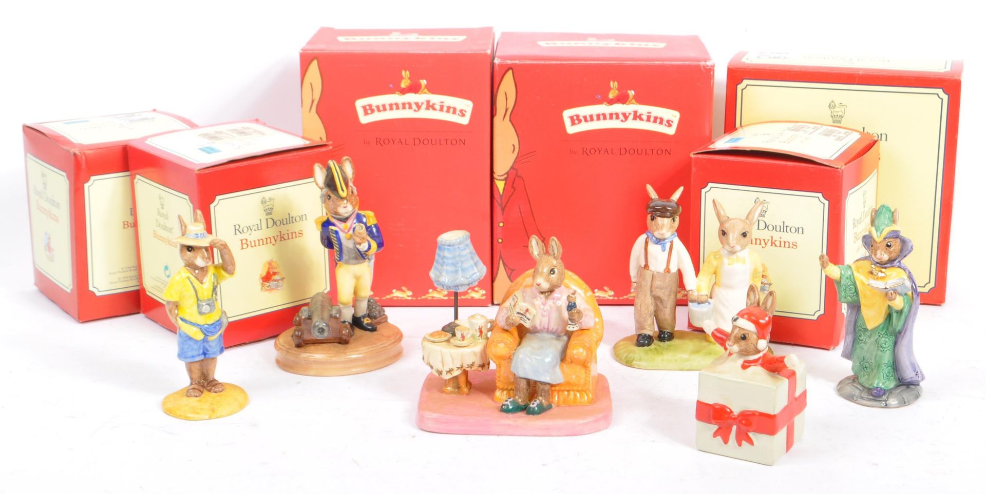 ROYAL DOULTON - BUNNYKINS - COLLECTION OF CHINA BUNNY FIGURES