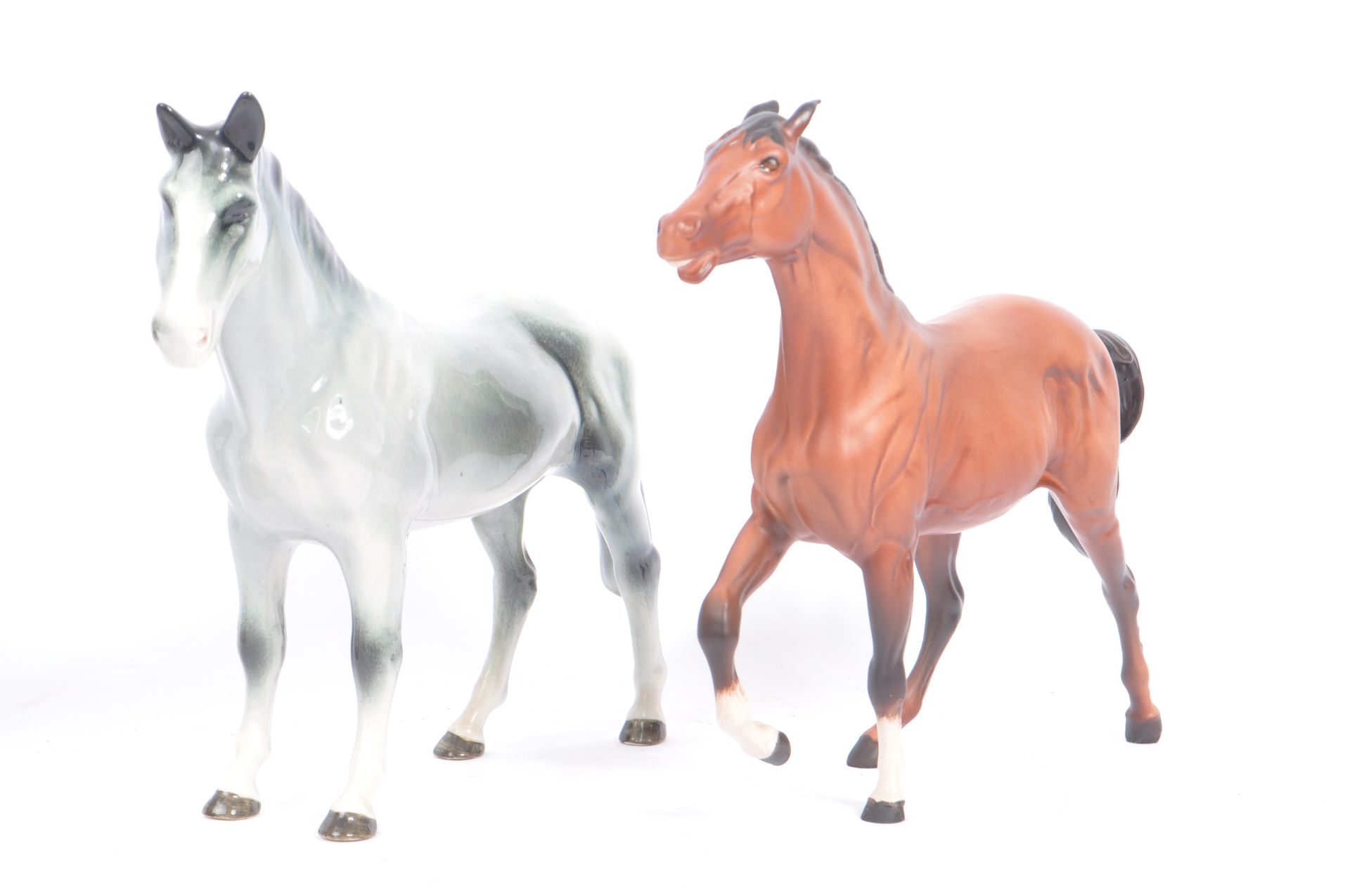 BESWICK - COLLECTION OF FOUR PORCELAIN HORSES WITH OTHERS - Image 4 of 8