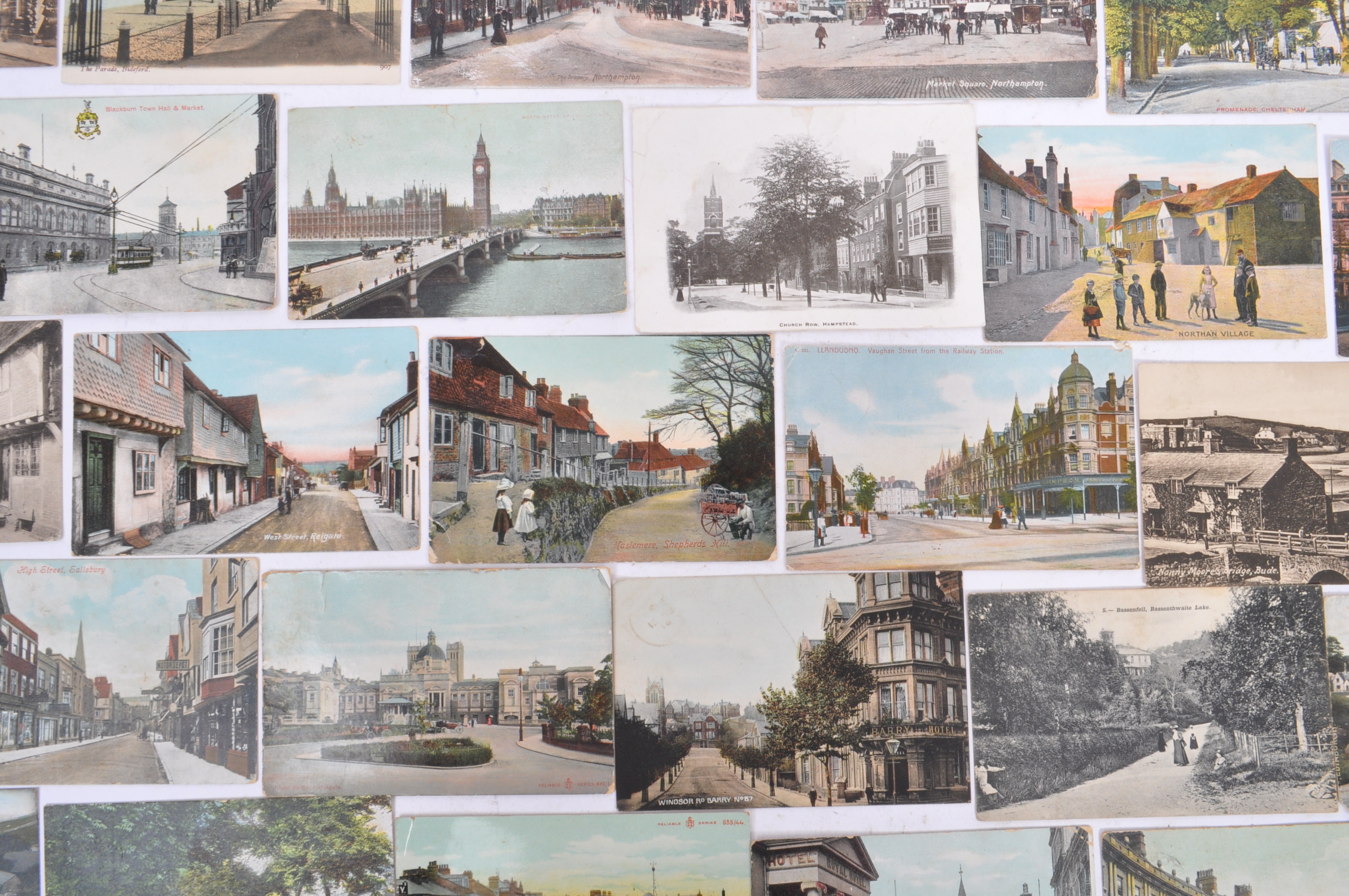 EXTENSIVE UNSORTED EDWARDIAN TOPOGRAHPICAL POSTCARDS - Image 16 of 23