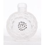 LALIQUE - 20TH CENTURY POPPY SHAPED GLASS PERFUME BOTTLE