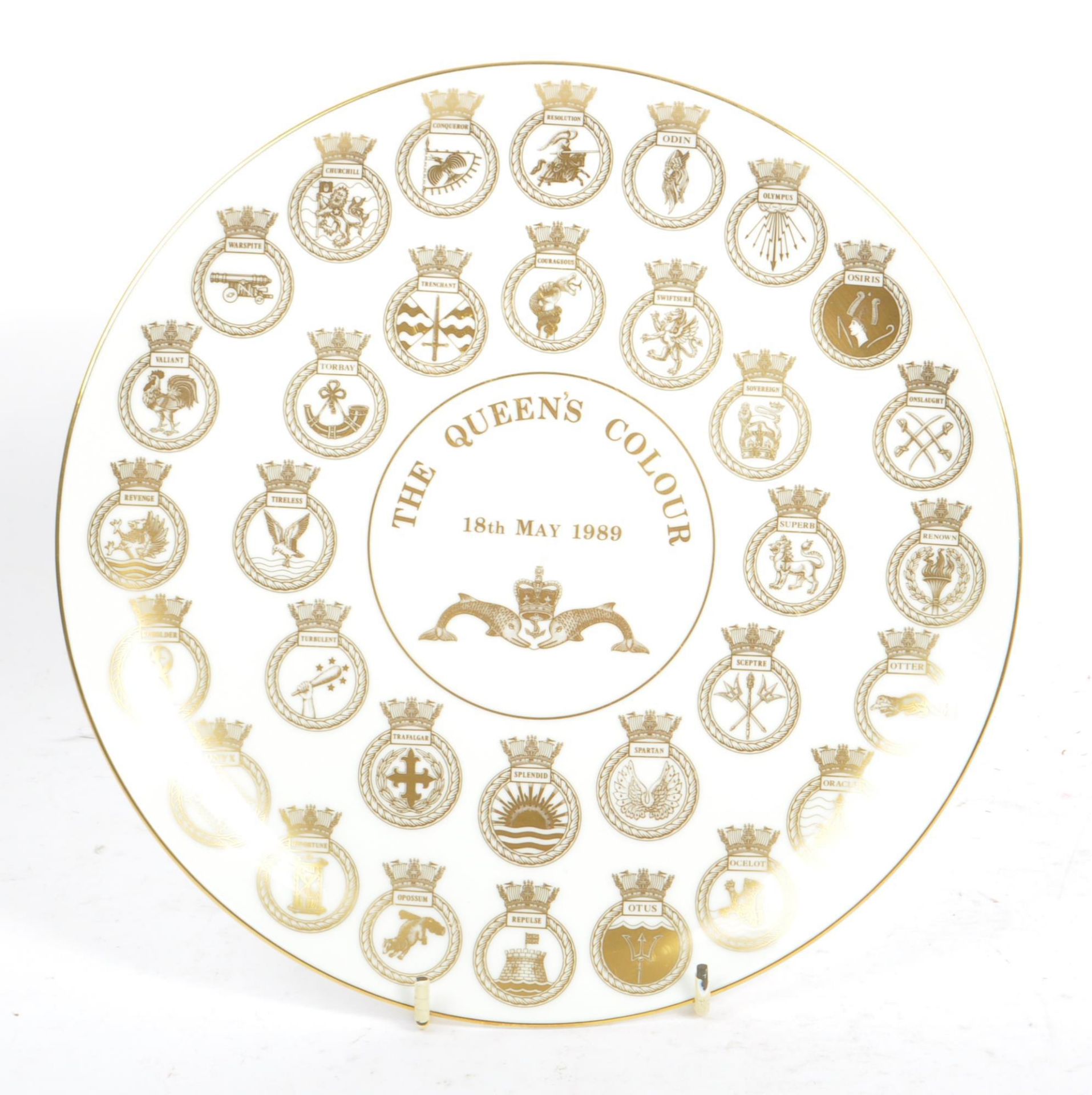 COLLECTION OF THREE PORCELAIN COMMEMORATIVE DISPLAY PLATES - Image 3 of 5
