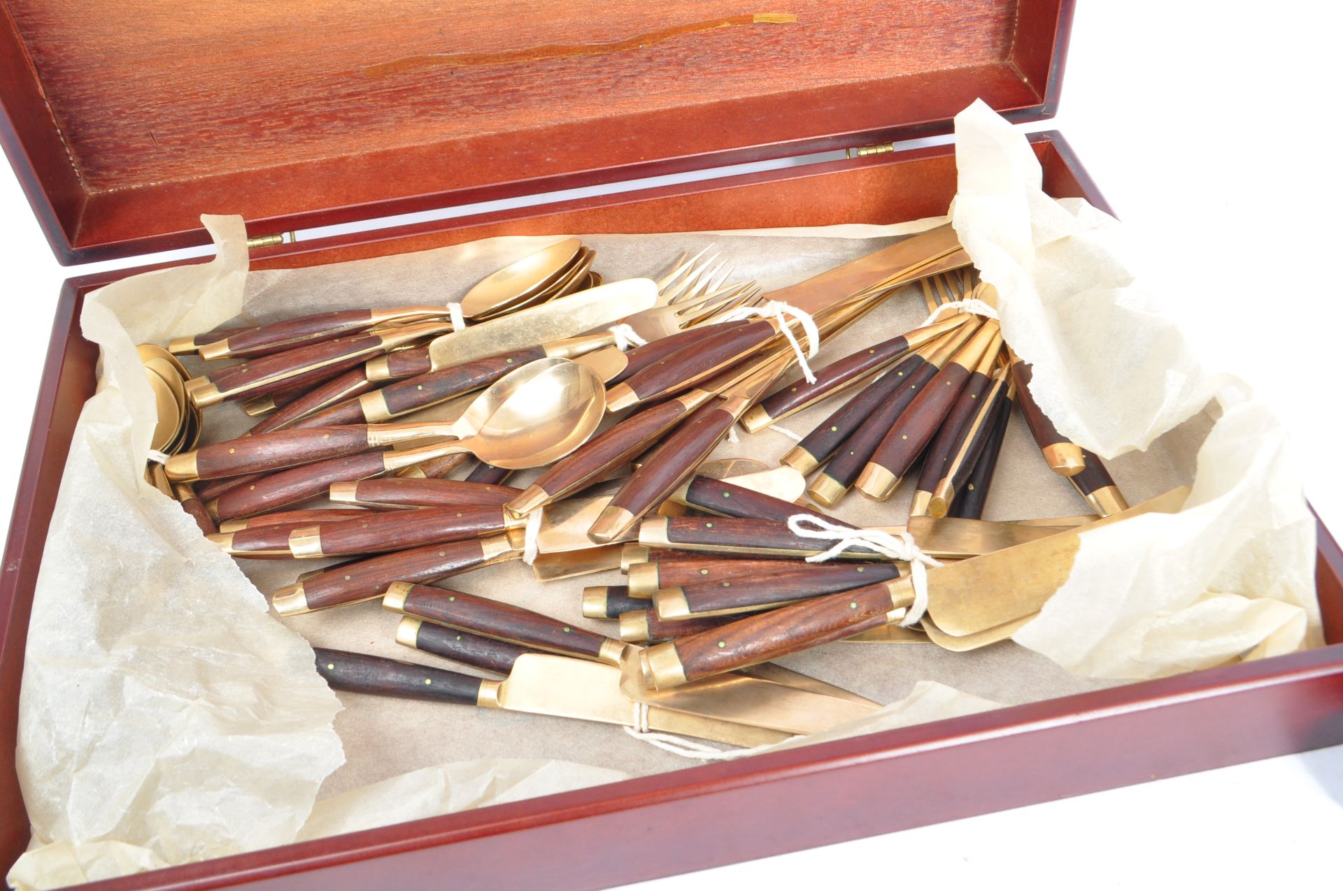 MID 20TH CENTURY SIXTY PIECE DANISH STYLE BOXED SERVING CUTLERY - Image 2 of 8