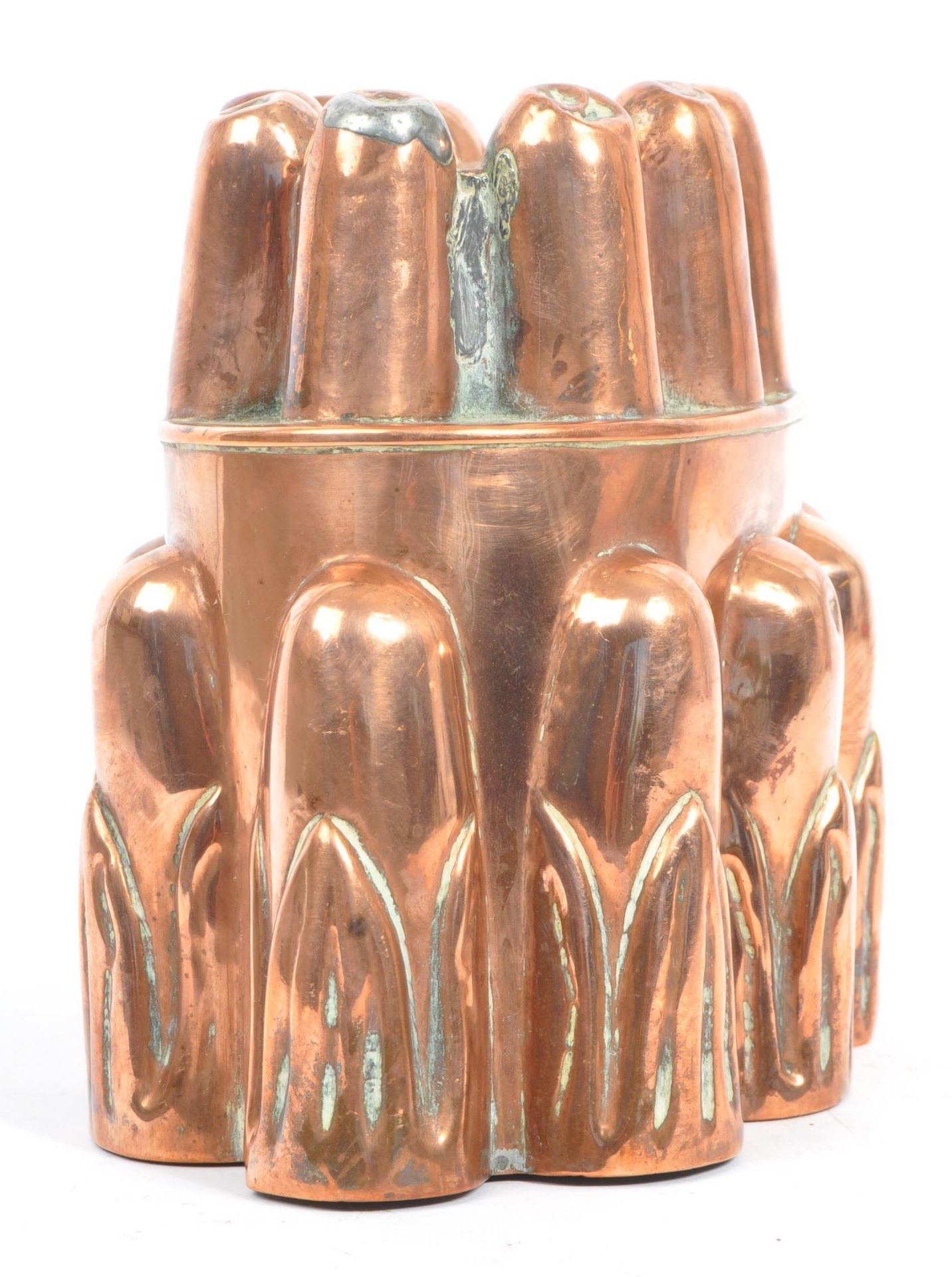 LARGE 19TH CENTURY VICTORIAN COPPER JELLY MOULD - Image 2 of 5