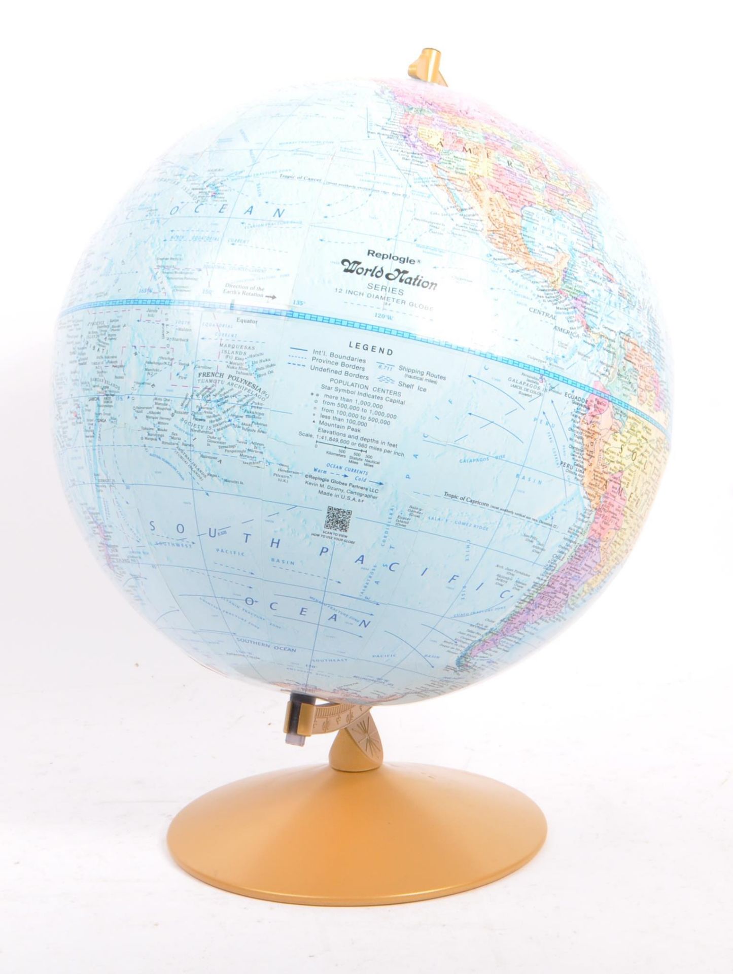 LATE 20TH CENTURY DESKTOP WORLD GLOBE - Image 2 of 6