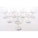 BABYCHAM - COLLECTION OF EIGHT COUPE GLASSES