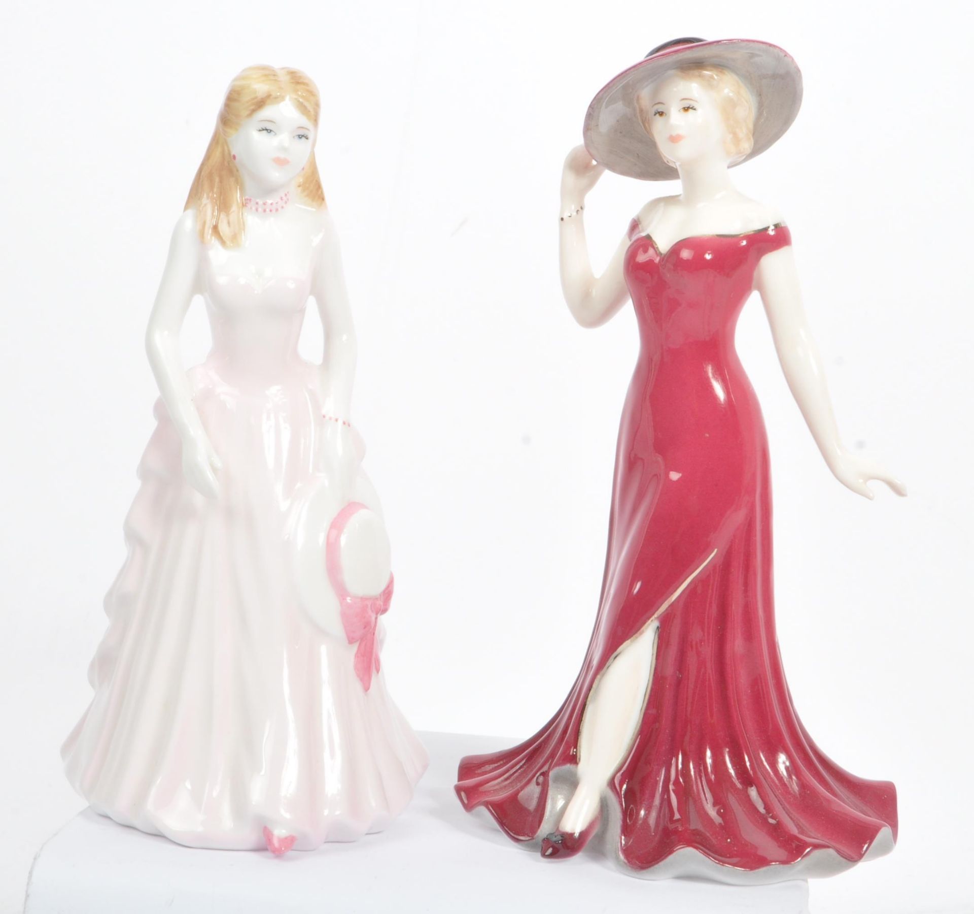 COALPORT- COLLECTION OF SIX CONTEMPORARY PORCELAIN FIGURES - Image 3 of 7