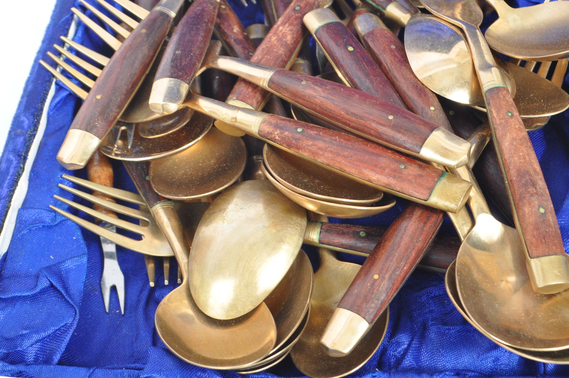 MID 20TH CENTURY SIXTY PIECE DANISH STYLE BOXED SERVING CUTLERY - Image 8 of 8