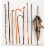 COLLECTION OF VINTAGE 20TH CENTURY WALKING STICKS / CANES