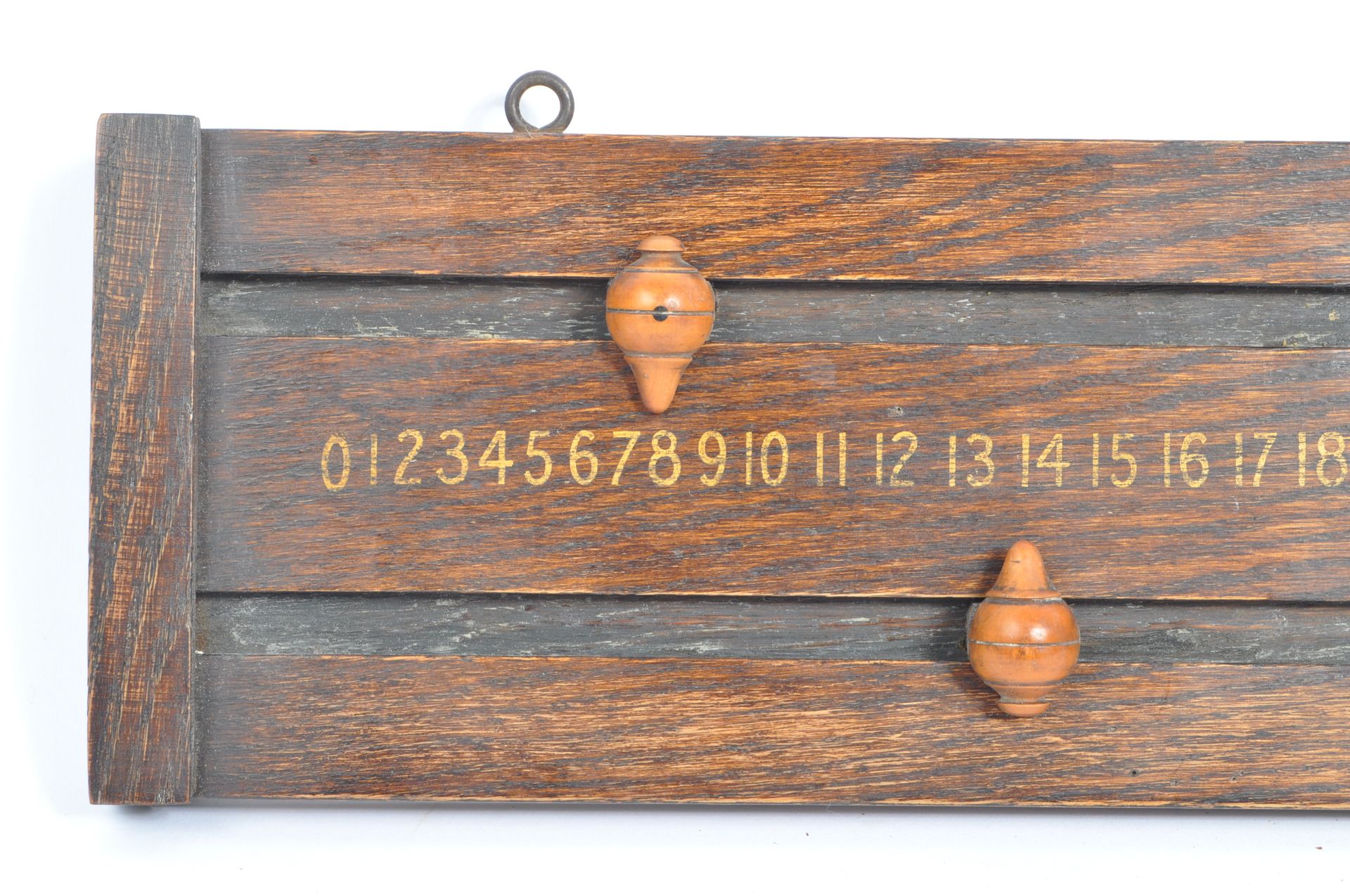 ANTIQUE WALL MOUNTED BILLIARDS SNOOKER SCORE BOARD - Image 2 of 5