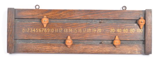 ANTIQUE WALL MOUNTED BILLIARDS SNOOKER SCORE BOARD