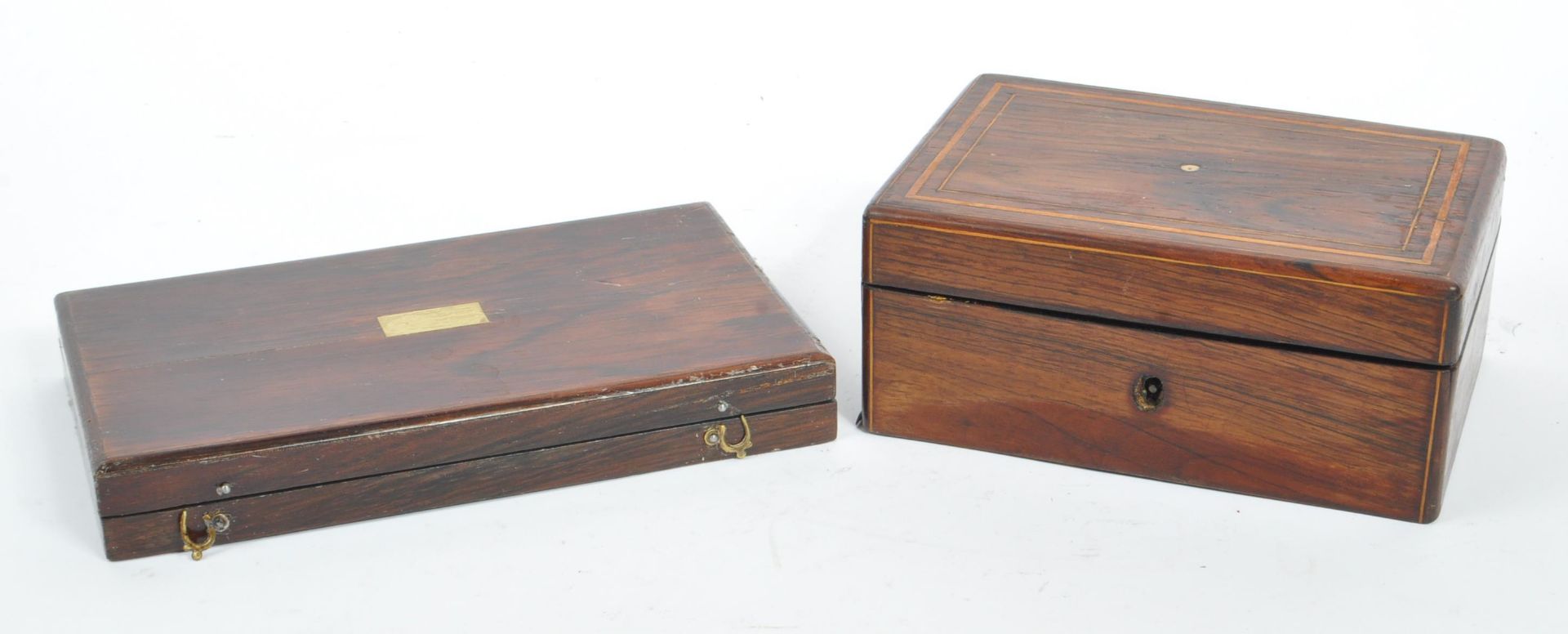 COLLECTION OF THREE WOODEN TRINKET BOXES - Image 5 of 6
